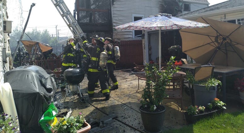 Fire crews responded July 1, 2020, to a fire in the 2400 block of North Mason Avenue. Fire crews responded July 1, 2020, to a fire in the 2400 block of North Mason Avenue.