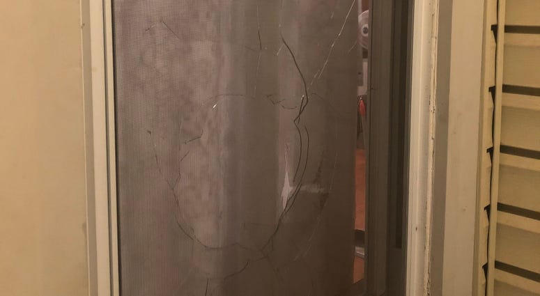 Ald. Lopez said bricks were thrown through his front windows - the first captured on security video. Ald. Lopez said bricks were thrown through his front windows - the first captured on security video.
