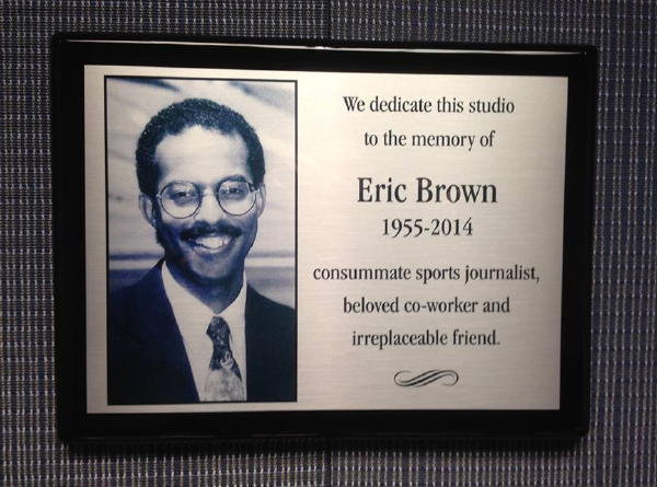 WBBM Newsradio studio dedicated to the late Eric Brown