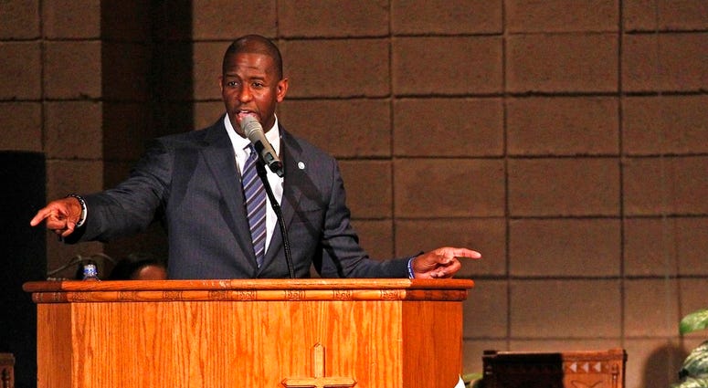 Mayor Andrew Gillum addresses supporters Mayor Andrew Gillum addresses supporters and urges that they keep politically engaged as the Broward County of Supervisor of Elections Office have five days to recount cast votes over an entire month leading up to Tuesday's midterm election.