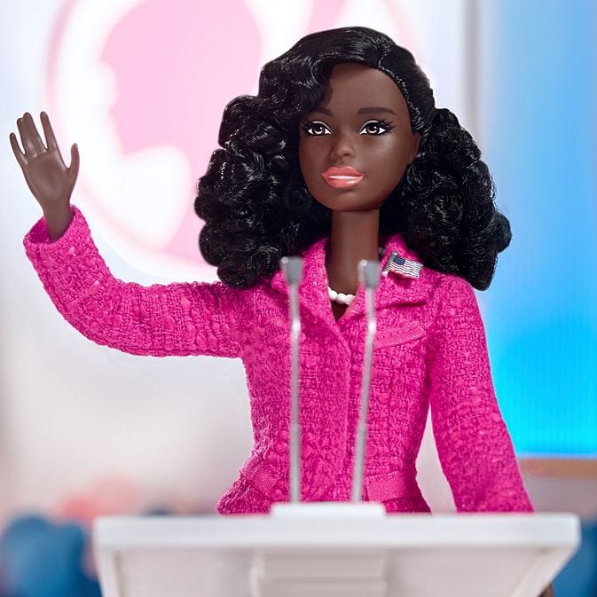 Candidate Barbie doll as part of the Campaign Team set Candidate Barbie doll as part of the Campaign Team set