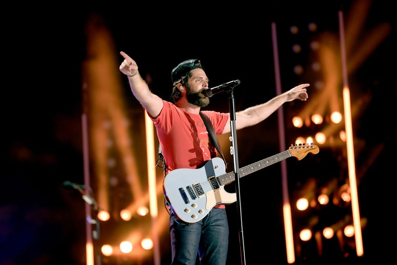 Thomas Rhett performs on stage during day 2 for the 2019 CMA Music Festival on June 07, 2019 in Nashville, Tennessee. Thomas Rhett performs on stage during day 2 for the 2019 CMA Music Festival on June 07, 2019 in Nashville, Tennessee.