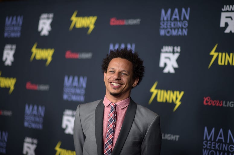 Actor Eric Andre attends the premiere of FXX's "Man Seeking Woman" at the DGA Theater on January 13, 2015 in Los Angeles, California. Actor Eric Andre attends the premiere of FXX's "Man Seeking Woman" at the DGA Theater on January 13, 2015 in Los Angeles, California.
