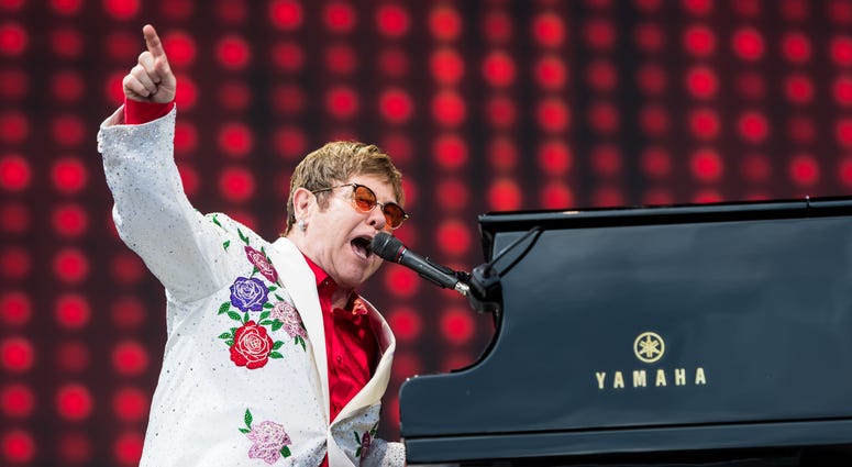Elton John performs live at Twickenham Stoop on June 3, 2017 in London, England. Elton John performs live at Twickenham Stoop on June 3, 2017 in London, England.