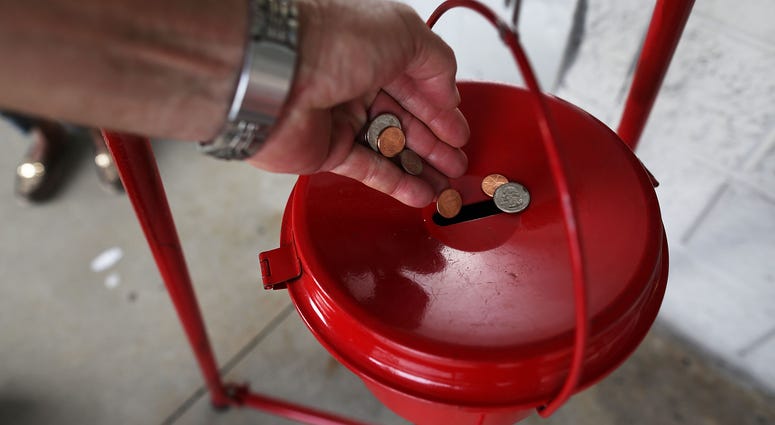 Salvation Army red kettle Salvation Army red kettle