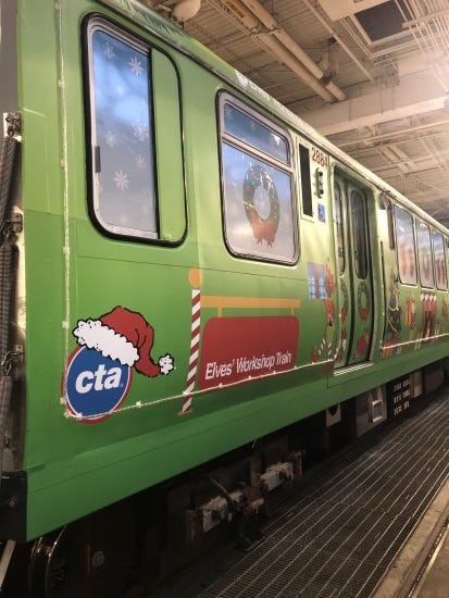 CTA Elves’ Workshop Train