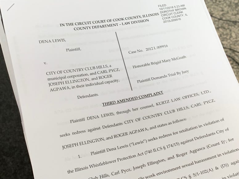 A Country Club Hills firefighter is talking about her $11 million win in court, 6 years after she sued the city for alleged gender discrimination, sexual harassment and retaliation.