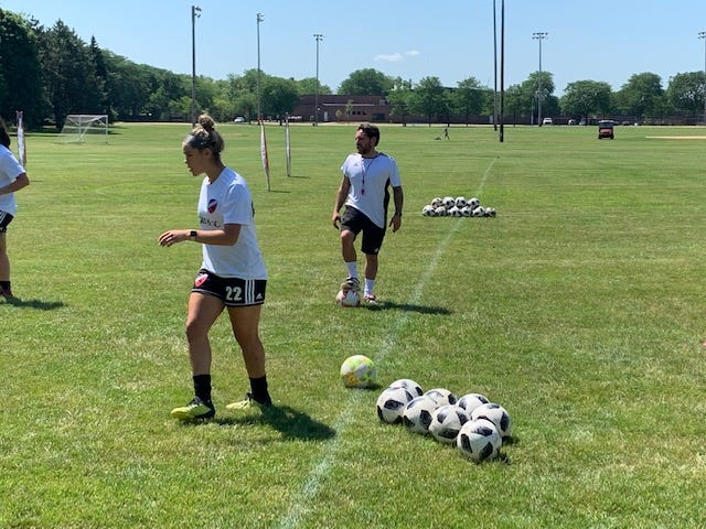 Four young women from the Chicago suburbs are heading to the World Cup of Youth Soccer. Four young women from the Chicago suburbs are heading to the World Cup of Youth Soccer.