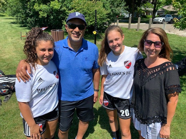 Four young women from the Chicago suburbs are heading to the World Cup of Youth Soccer. Four young women from the Chicago suburbs are heading to the World Cup of Youth Soccer.