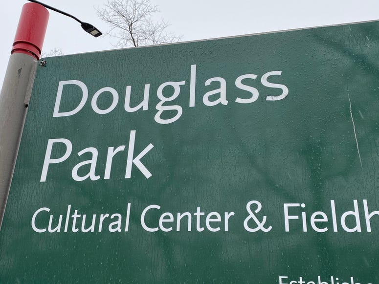 Douglass Park sign Douglass Park sign