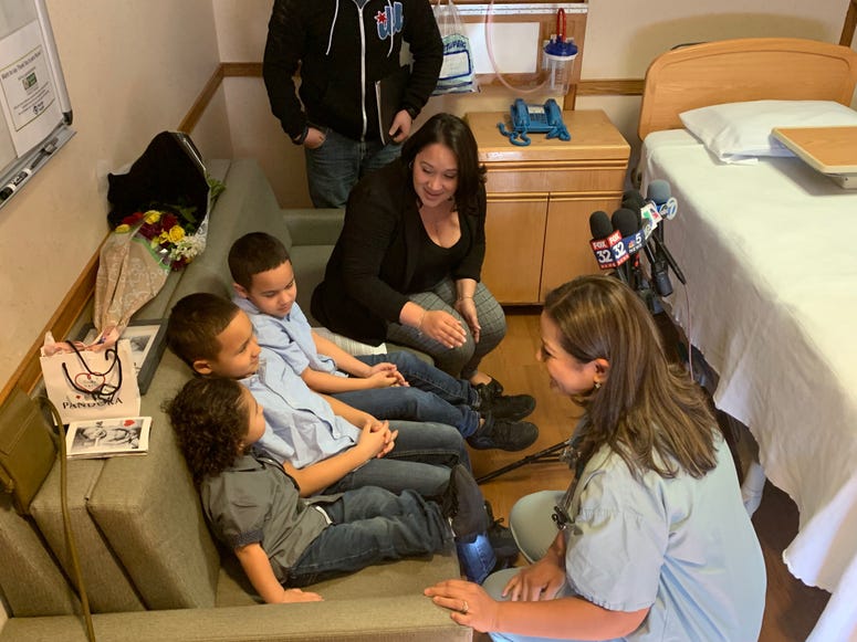 A Chicago mother issues a desperate plea on social media to find the nurse who saved her son's life shortly after he was born. Today, an emotional reunion nearly three years in the making.
