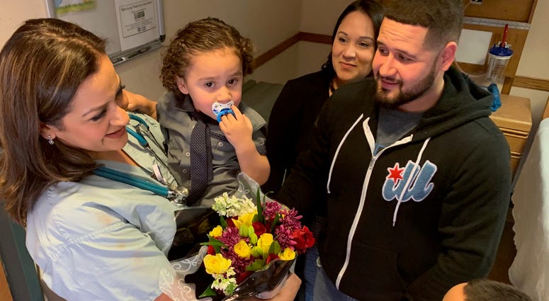 A Chicago mother issues a desperate plea on social media to find the nurse who saved her son's life shortly after he was born. Today, an emotional reunion nearly three years in the making.