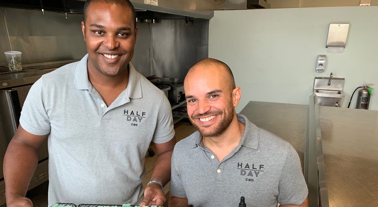 Kameron Norwood and Dave DiCosola, founders of Half Day CBD Kameron Norwood and Dave DiCosola, founders of Half Day CBD