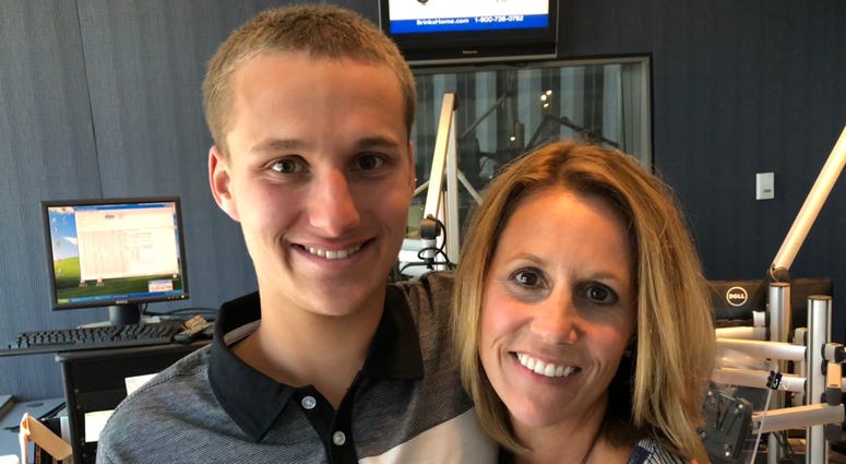 Jack Mayor and his mother Diana