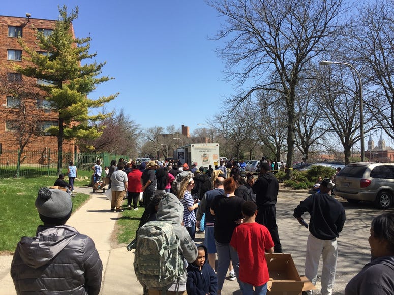 Mobile Food Pantry for the Northern Illinois Food Bank