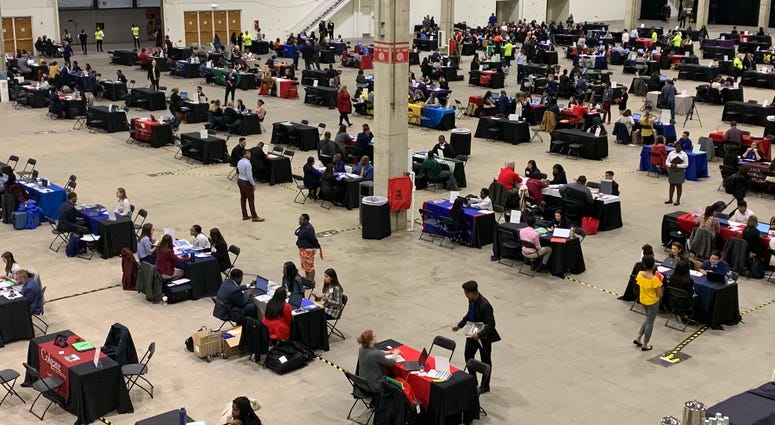 Hundreds of Chicago high school students were accepted to college on the spot Tuesday at Navy Pier. Hundreds of Chicago high school students were accepted to college on the spot Tuesday at Navy Pier.