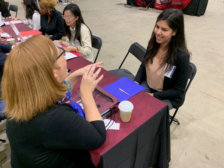 Two-hundred colleges and universities were on hand at Navy Pier interviewing seniors as part of the annual On-Site Admissions Forum. Two-hundred colleges and universities were on hand at Navy Pier interviewing seniors as part of the annual On-Site Admissions Forum.