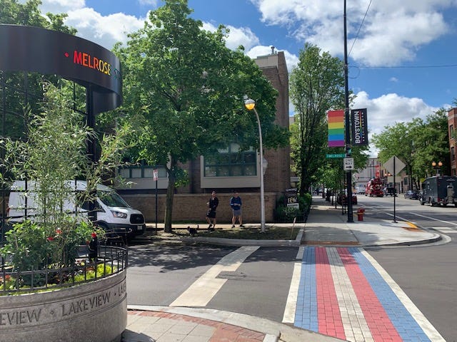 Transgender Flag Crosswalk Transgender Flag Crosswalk