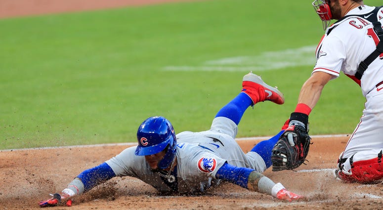 Baez Reds Cubs