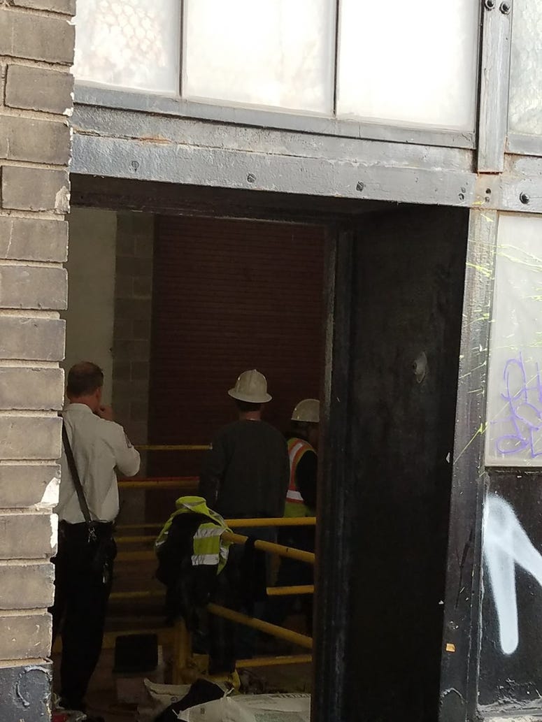 Three workers were hurt in a fire Tuesday morning at an electrical substation in the Loop
