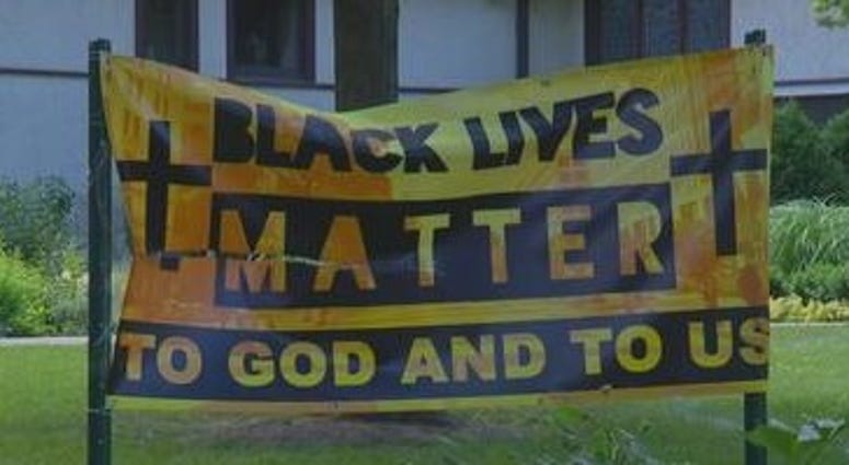 Oak Park Black Lives Matter sign Oak Park Black Lives Matter sign
