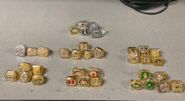Super Bowl Rings Fake O'Hare