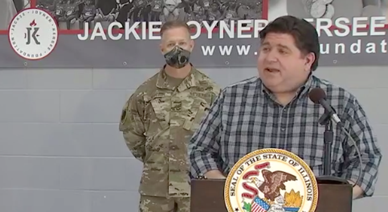 JB Pritzker In E St Louis