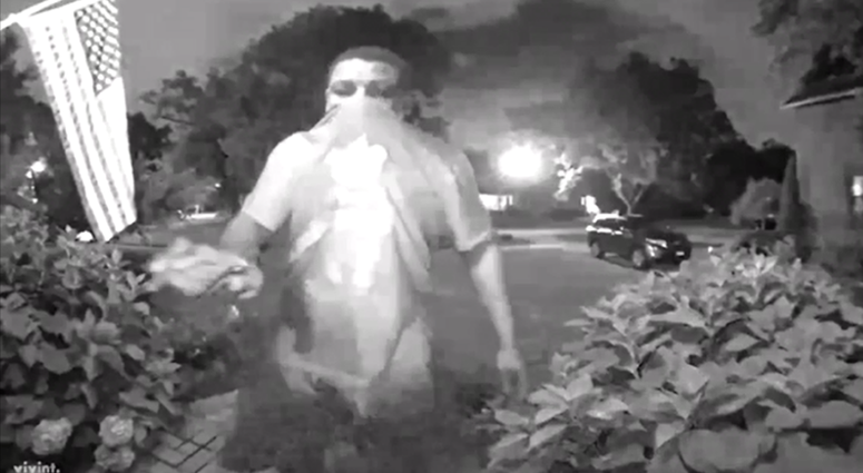 Surveillance images of a man wanted in connection with a series of burglaries in August in Mount Greenwood Surveillance images of a man wanted in connection with a series of burglaries in August in Mount Greenwood
