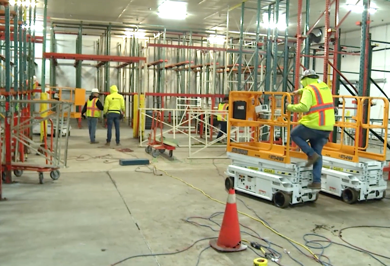 Cook County opened a refrigerated warehouse April 9, 2020, to ease possible overcrowding at morgues during the COVID-19 pandemic. Cook County opened a refrigerated warehouse April 9, 2020, to ease possible overcrowding at morgues during the COVID-19 pandemic.