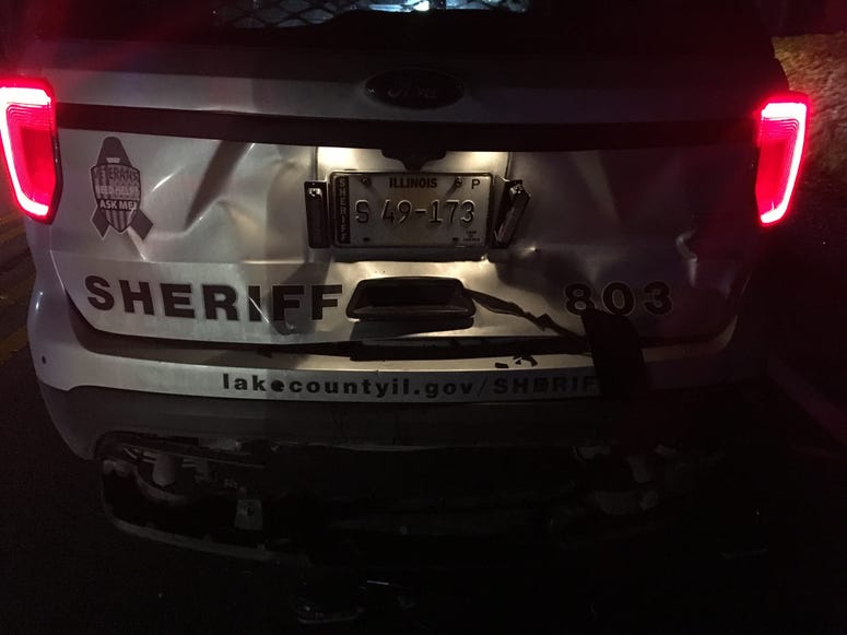 A woman is charged with DUI and violating Scott’s Law after a crash with a Lake County sheriff’s squad car Jan. 15, 2020, on Wadsworth Road near Delany Road in north suburban Wadsworth. A woman is charged with DUI and violating Scott’s Law after a crash with a Lake County sheriff’s squad car Jan. 15, 2020, on Wadsworth Road near Delany Road in north suburban Wadsworth.