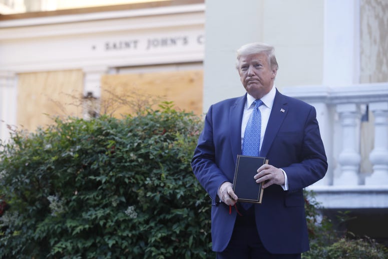 Trump At St. Johns