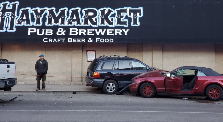 West Loop Pedestrians Injured