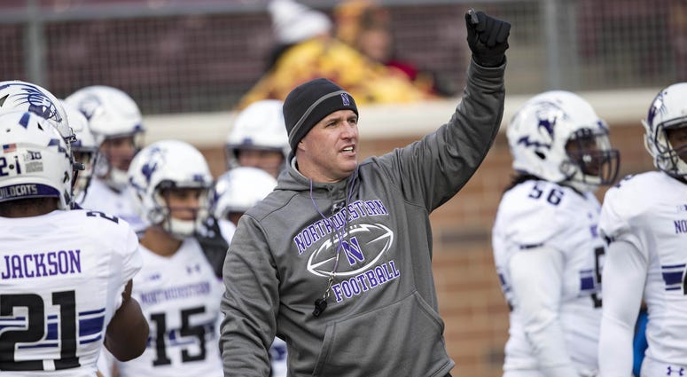 Northwestern Wildcats head coach Pat Fitzgerald