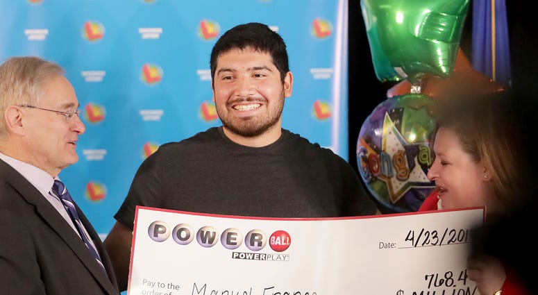 Manuel Franco of West Allis, Wis., winner of second-highest Powerball lottery in history, attends a news conference at the Wisconsin Department of Revenue in Madison, Wis. Manuel Franco of West Allis, Wis., winner of second-highest Powerball lottery in history, attends a news conference at the Wisconsin Department of Revenue in Madison, Wis.