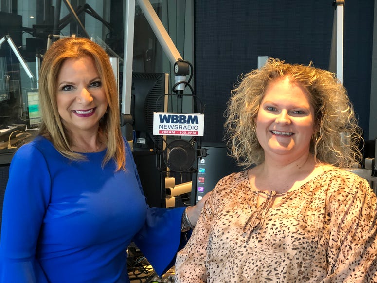 Dr. Angie Beltsos (left) and Louise Brown