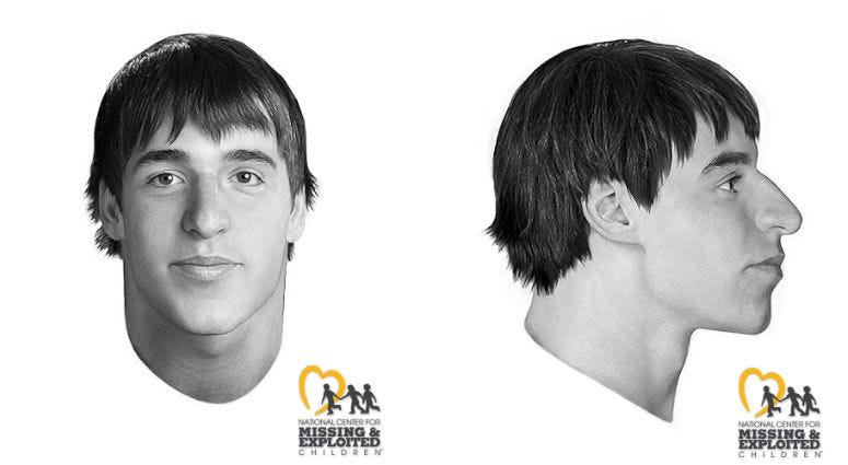 John Doe Number 10. A white male, 17 to 21 years old. Height, 5-7 to 5-11.