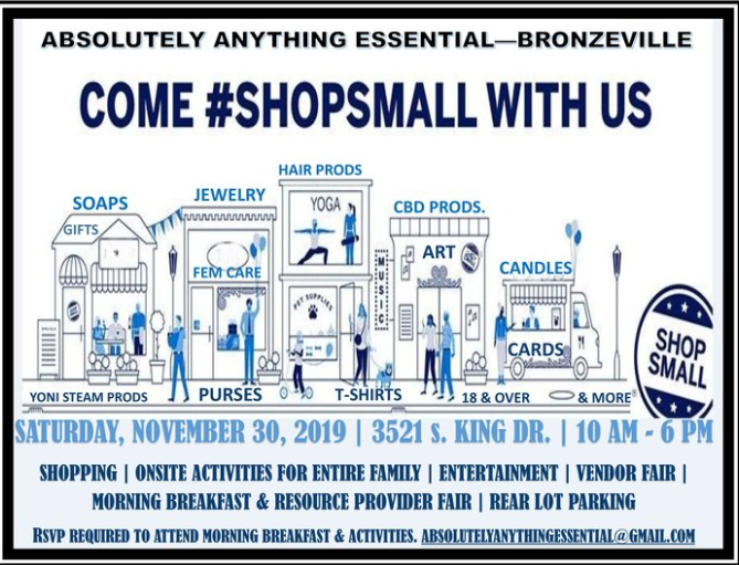 Chicago’s 2019 Shop Small Business Saturday Craft Fair Chicago’s 2019 Shop Small Business Saturday Craft Fair