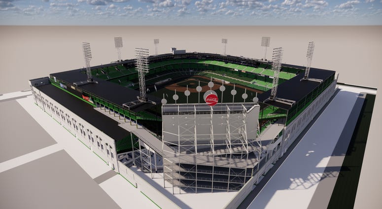 3 D Comiskey Park Rendering