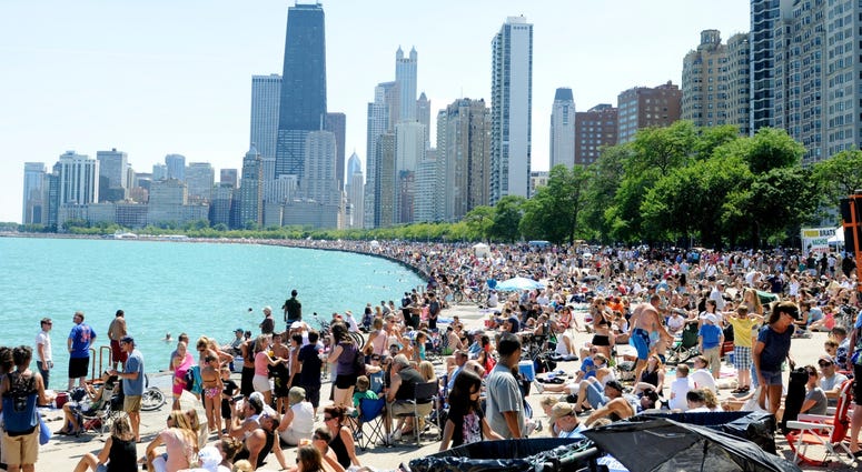 crowd at air & water show crowd at air & water show