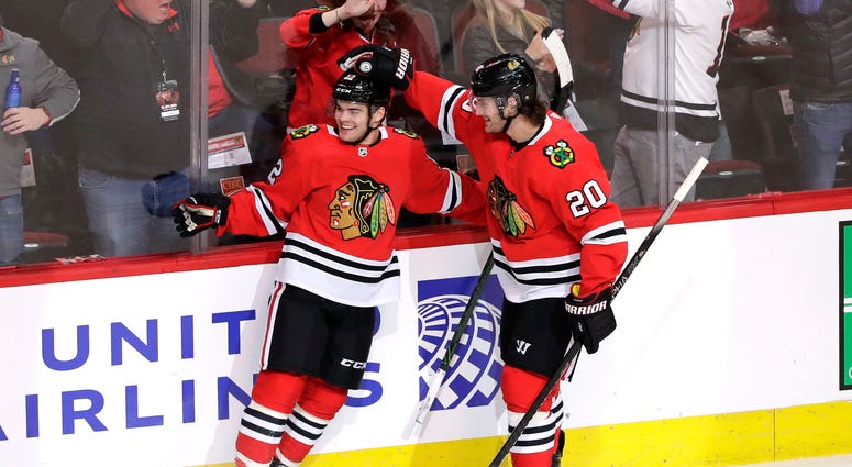 Blackhawks Predators DeBrincat