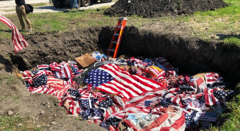 On this Flag Day, the city of Chicago carried on a 13-year tradition, burning American Flags that have become worn out. On this Flag Day, the city of Chicago carried on a 13-year tradition, burning American Flags that have become worn out.