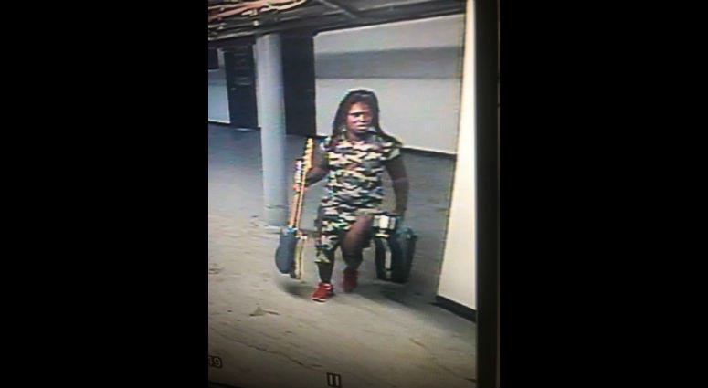 A surveillance camera captured an image of the suspect. A surveillance camera captured an image of the suspect.