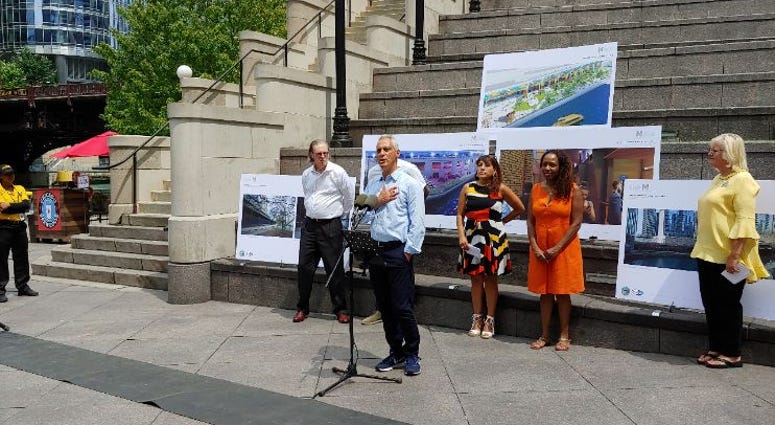 The older section of the Chicago Riverwalk is getting a facelift.
