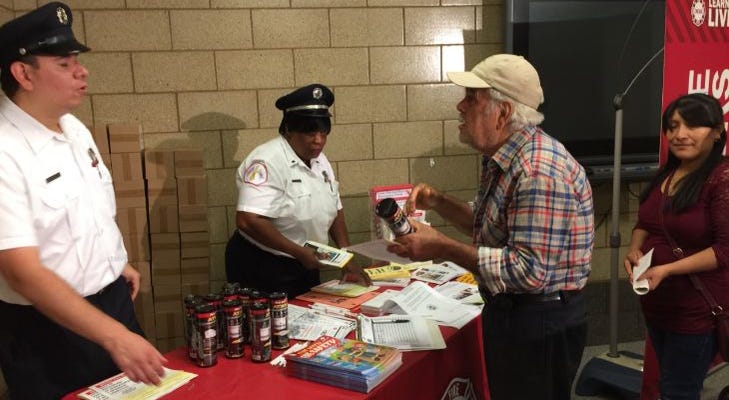 Man receives a free smoke detector