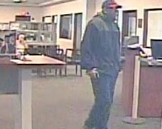 Video frame of a suspected bank robber on Sept. 28, 2018 in Niles, IL