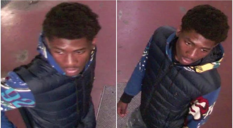 The male suspect who allegedly robbed a person Sept. 6 at the LaSalle Blue Line station.