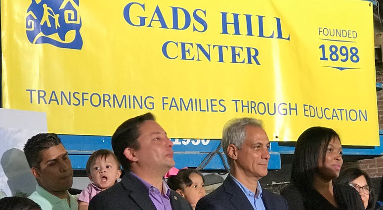 Mayor Rahm Emanuel has announced plans for a early childhood education center in Brighton Park.