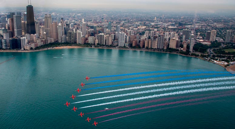 Red Arrows in Chicago Red Arrows in Chicago