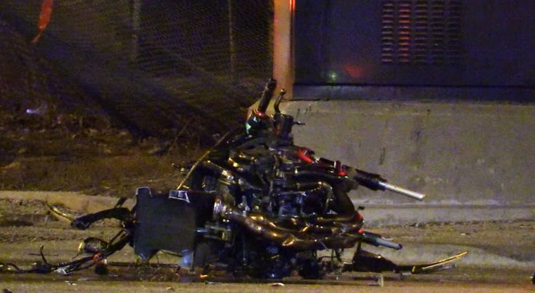 Two people were killed early Friday when the motorcycle they were riding on crashed into a truck in the Archer Heights neighborhood.
