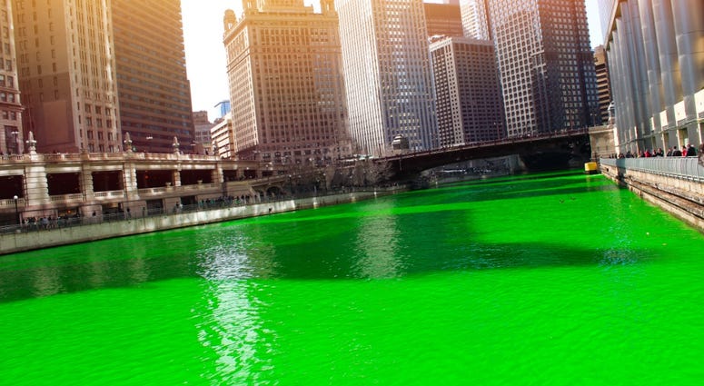 Chicago River Green Chicago River Green